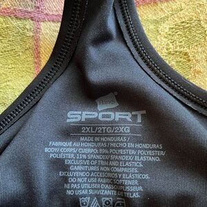 NWOT black sports bra.